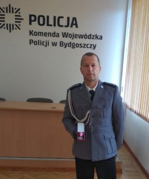 asp. szt. Marcin Krajewski –Kierownik Posterunku w Cekcynie, otrzymał MEDAL SREBRNY za długoletnią służbę